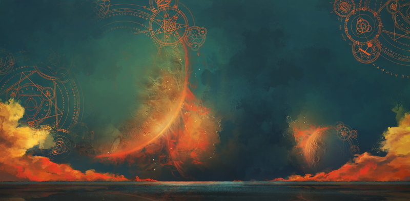 magic circle, sky, 1080P