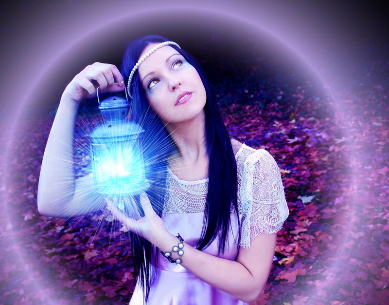 magic, amp, purple, girl, 1080P, light, fantasy, 3d and abstract, circle