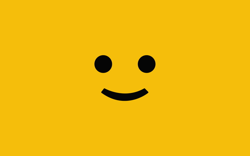 face, anthropomorphic smiley face, black color, shape, 2K, representation, lego minimalism yellow, cheerful, emotion, anthropomorphic face, close-up, anthropomorphic