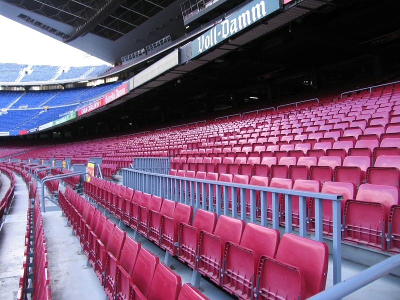 barcelona, day, seat, chair, order, no people, repetition, 2K, arrangement, indoors, red, sport, in a row, stadium, rank, sector, architecture, arts culture and entertainment