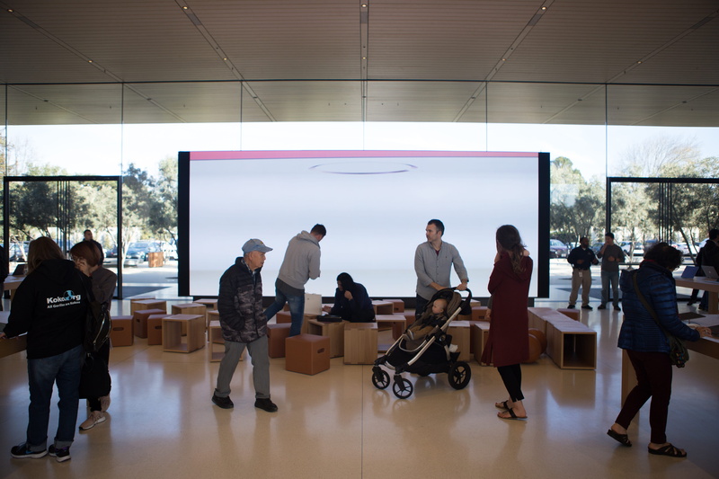real people, apple store, indoors, cupertino, apple, men, business, working, coworker, males, architecture, adult, full length, 5K, apple park, standing