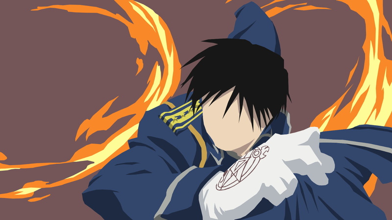 Fullmetal Alchemist: Brotherhood, 720P, FullMetal Alchemist, Minimalist, Fire