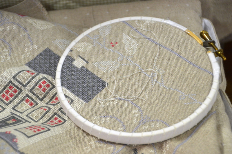instrument sewing, textile, embroider, cross stitch, creativity, club couture, high angle view, still life, thread, art and craft, couture, pattern, close-up
