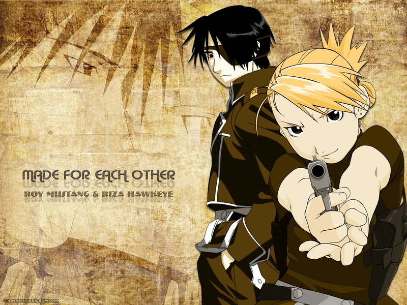 720P, Riza Hawkeye, Roy Mustang, FullMetal Alchemist
