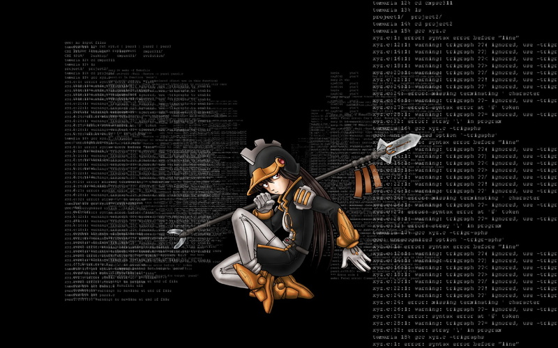 Linux, 1080P, code, OS-tan