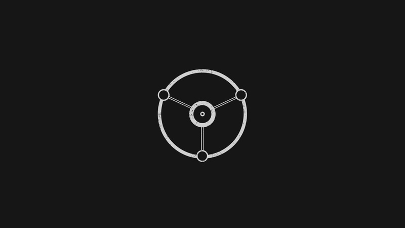 geometry, creativity, close-up, dark, copy space, machine part, shapes, cut out, single object, design, circle, line art, minimalism, indoors, simple background