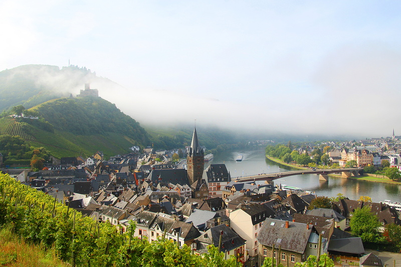 cityscape, bernkastel, rhineland palatinate, places of interest, bridge, water, building exterior, 5K, waters, river, city, bridge - man made structure