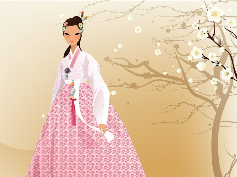 Asian, artwork, woman, Oriental, korean, women, vector, Korea, artistic, girl, art, 1080P, Girls, female