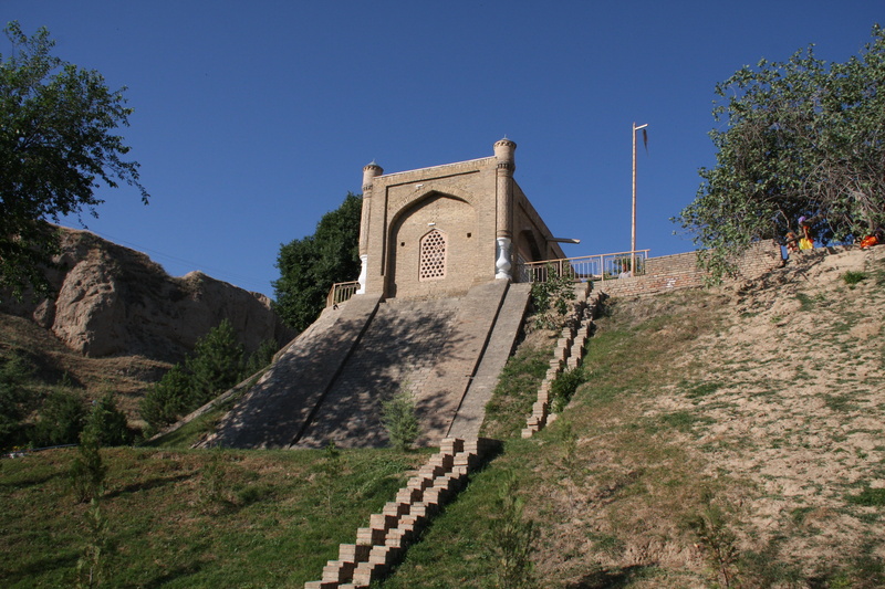 outdoors, stone material, spirituality, sky, samarkand, tourism, nature, history, architecture, tree, religion, belief, clear sky, plant, no people, 4K