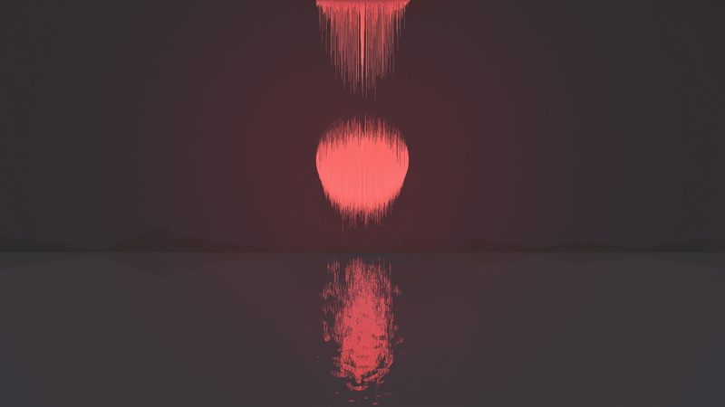 studio shot, symmetry, indoors, no people, pattern, abstract, orange color, creativity, mountains, copy space, close-up, black background, reflection, illuminated