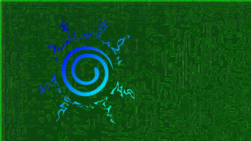 Naruto, 1080P, Eight Trigrams Sealing Style, Green, Blue