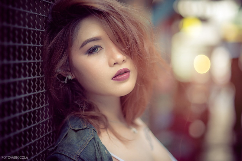 looking, hairstyle, make-up, beautiful people, young women, button, women, face, headshot, shirt, fashion, contemplation, portrait, brown hair, adult, beauty