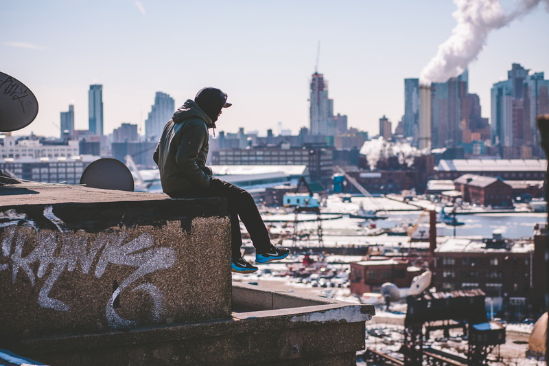 smoke, United States, grey, New York, 1080P, male, solar, hoodie, s, Manhattan, floor, cover, city, men, winter, the hood
