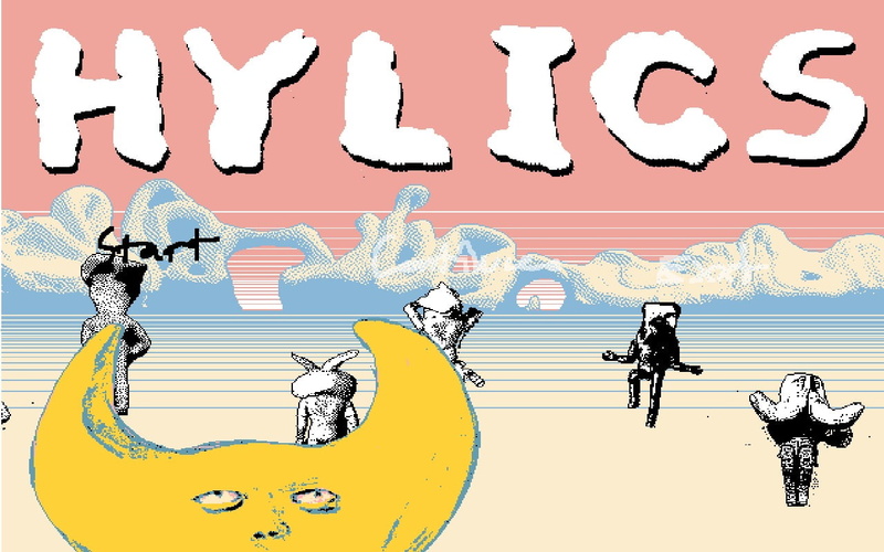 outdoors, pastel, Hylics, day, men, mural, video games, human representation, creativity, nature, sky, communication, 720P, art and craft, digital composite