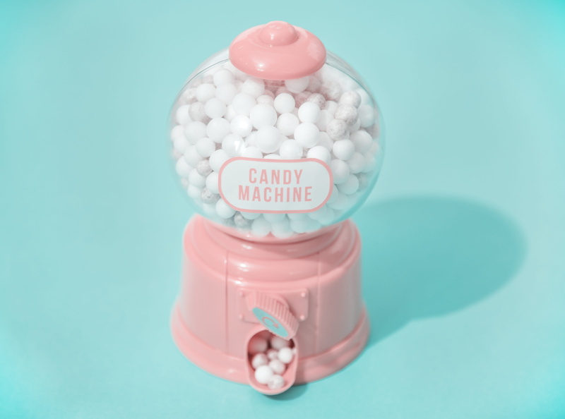 close-up, blue, jar, studio shot, close up, rewind, painted, pink color, colorful, sweets, bottle, passion, tiny foam balls, toy, joyful, 4K, closeup