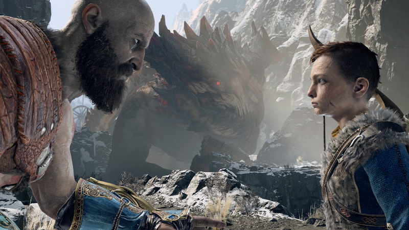 side view, God of War (2018), representation, solid, adult, day, lifestyles, real people, art and craft, leisure activity, people, 4K, hairstyle, God of War