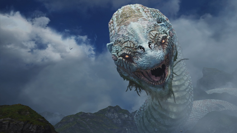 animal themes, 4K, outdoors, mouth open, animal body part, God of War (2018), animals in the wild, sea, God of War, vertebrate, sky, day, animal mouth