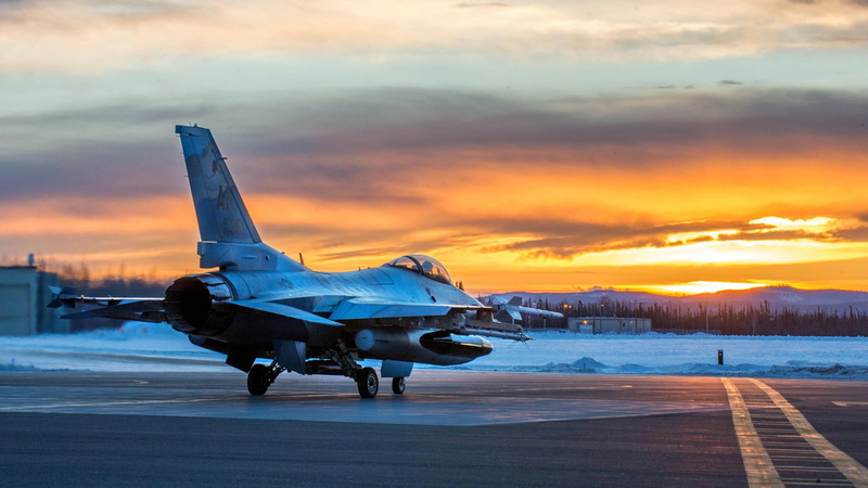 American multifunctional lightweight, 354th Fighter Wing, F-16, General Dynamics, the fourth generation fighter, Fighting Falcon, 1080P, Aggressor Squadron