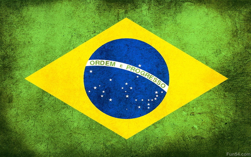 green, 3d and abstract, brazil, flag, 1080P, country