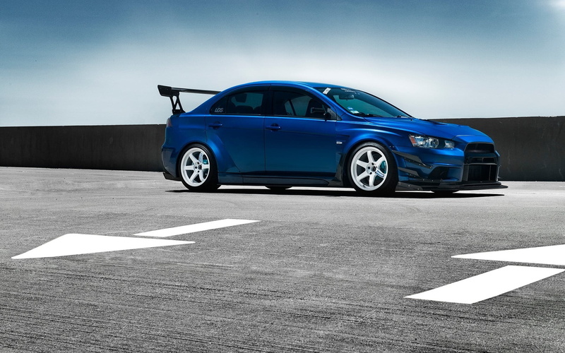 street, road, new, Lancer, land Vehicle, day, motor Vehicle, Blue, city, nature, Front, concept Car, sunlight, sport, transportation, Evolution, fuel and Power Generation