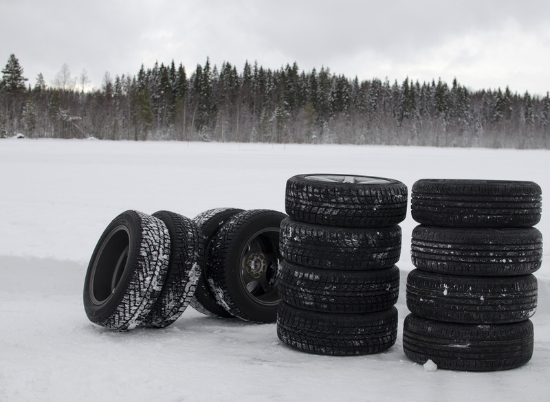 4K, stack, focus on foreground, group of objects, landscape, weather, nature, field, cold temperature, no people, sets, tire, day, three, surface, snow