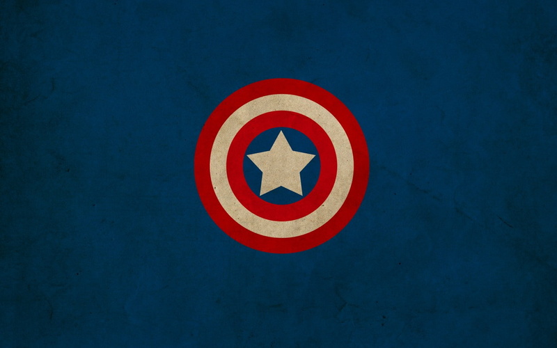 comics, logos, marvel, america, minimalistic, franck, grzyb, shield, 720P, captain