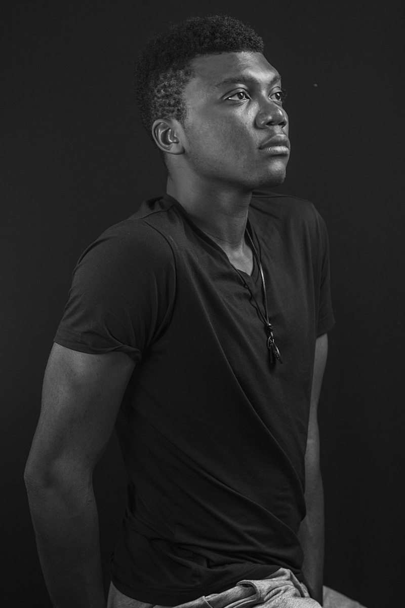 casual clothing, hairstyle, cut out, only men, Cool, two, indoors, one man only, waist up, three quarter length, studio shot, adult, leisure activity, portrait