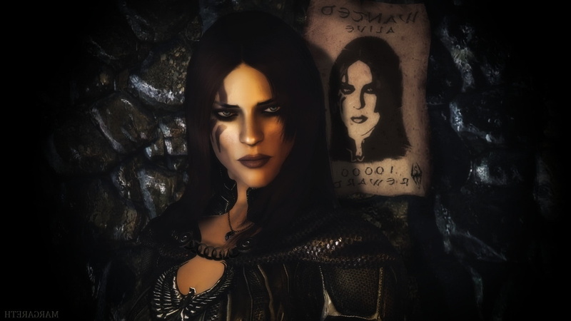 The Elder Scrolls V: Skyrim, clothing, beautiful woman, indoors, beauty, adult, front view, fashion, women, necklace, 1080P, dark, jewelry, portrait, beautiful people
