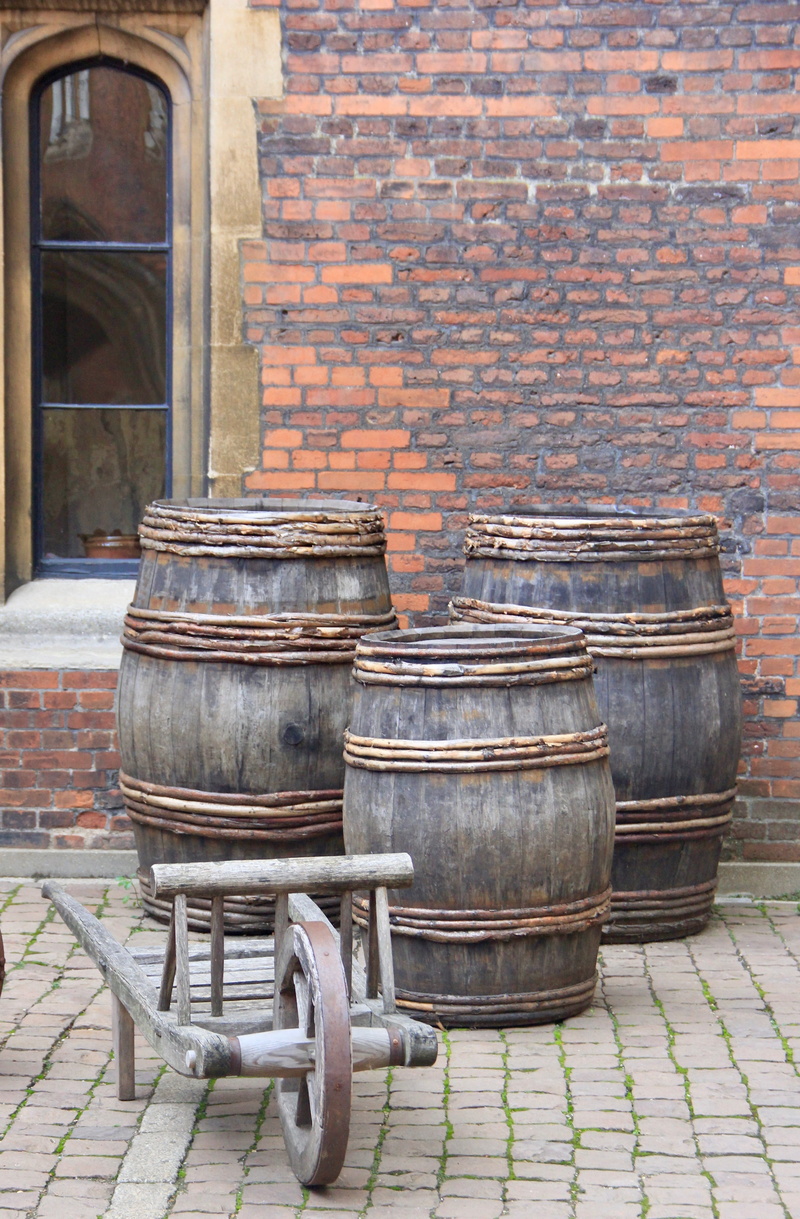 winemaker, container, building, abandoned, wall, barrels, brick wall, outdoors, whisky, old, metal, wood, storage, day, barrel, wall - building feature