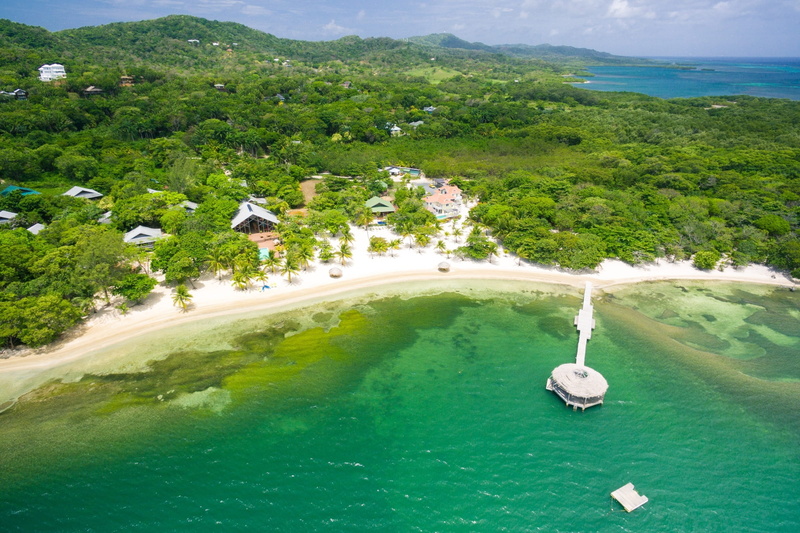 luxury, nature, plant, sand, vacations, no people, photography, 1080P, aerial, Roatan, water, travel Destinations, aerial view, tropical Climate, waterfront