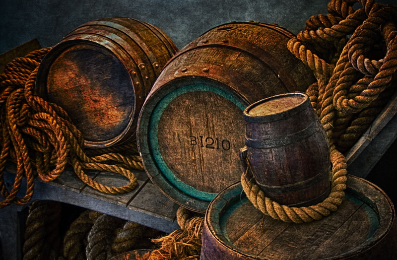 food and drink, day, wine cask, group of objects, 2K, wine, winemaking, stack, rusty, abandoned, container, cylinder, indoors, old, barrel, large group of objects