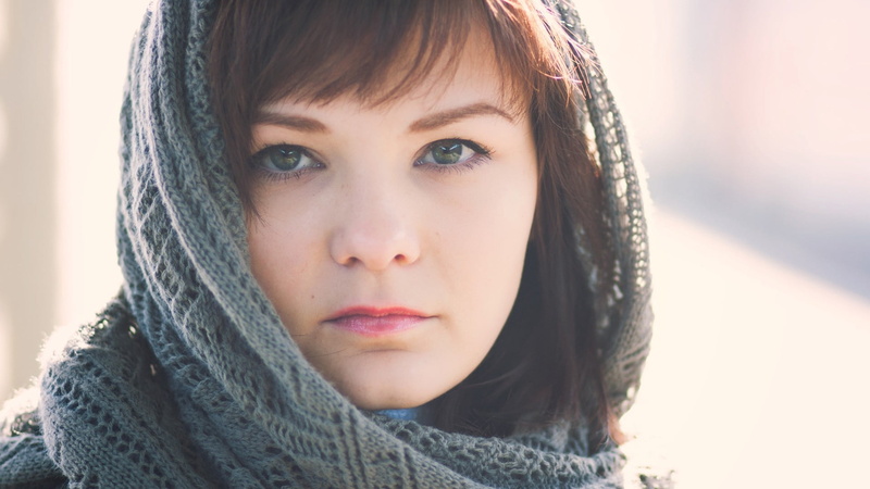 young Women, human body part, portrait, head And Shoulders, happiness, contemplation, cold - Temperature, hoodie, girls, looking At Camera, focus on foreground