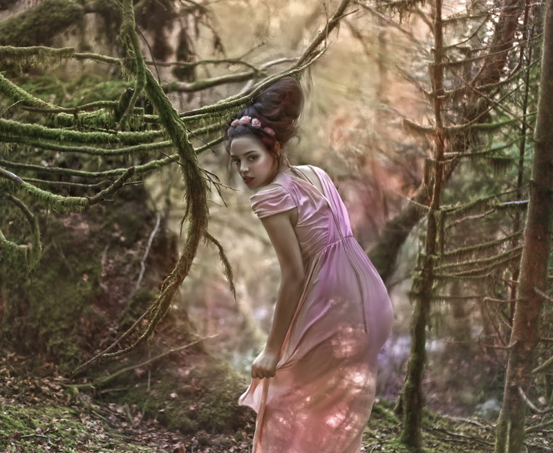 Yazzmin, forest, Secret, art, girl, Agnieszka Lorek, 1080P, fantasy