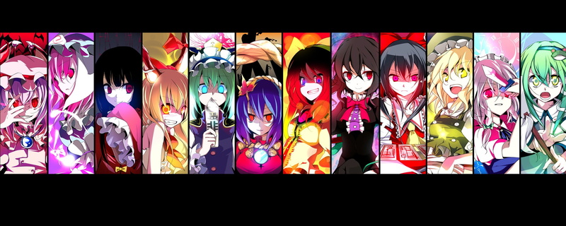 shikieiki, ibuki, utsuho, kaguya, remilia, nue, marisa, saigyouji, suika, kirisame, 2K, sakuya, reiuji, houraisan, touhou, sanae, reimu, yuyuko, houjuu