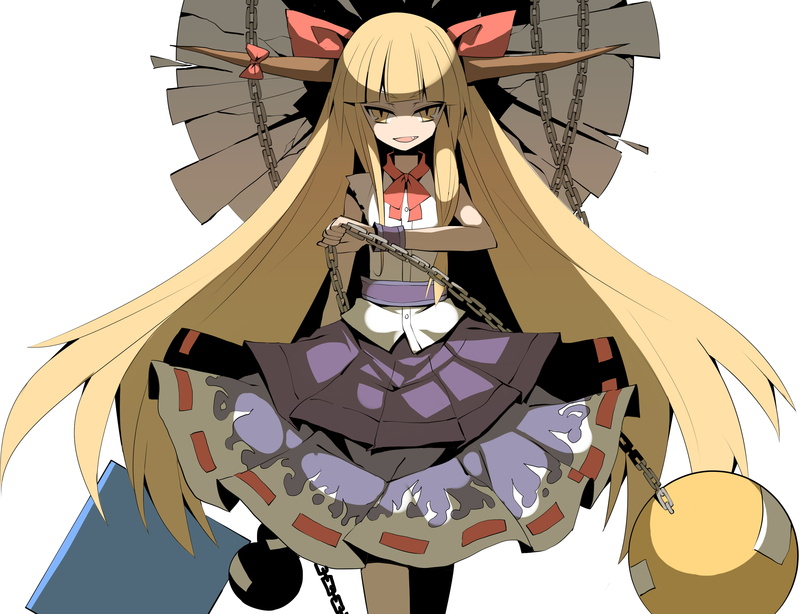 suika, ibuki, 2K, touhou