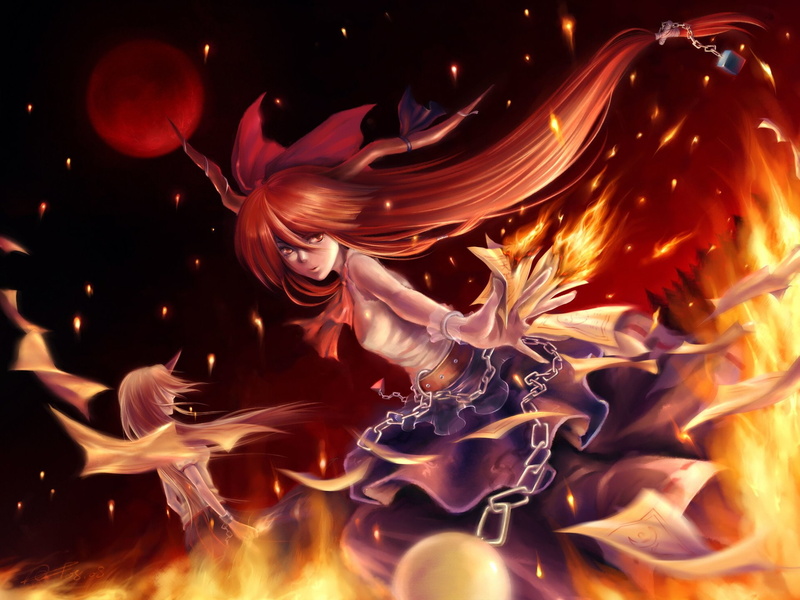 Anime, Touhou, 1080P, Suika Ibuki