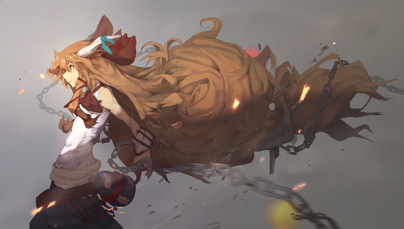 Touhou, 1080P, Anime, Suika Ibuki