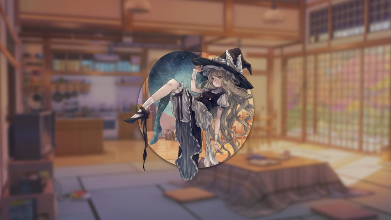 dog, animal, indoors, creativity, mammal, animal representation, architecture, representation, Touhou, one animal, canine, Kirisame Marisa, animal themes