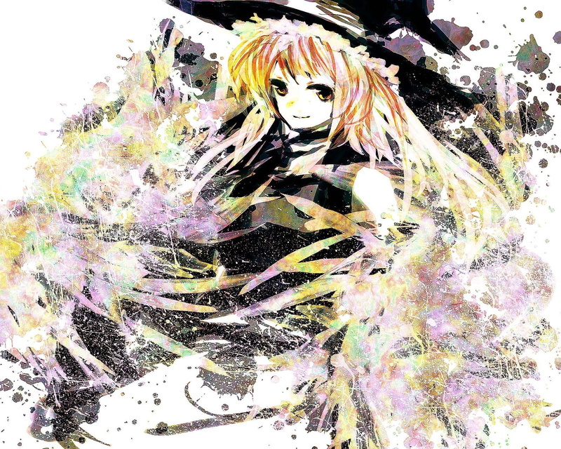Kirisame Marisa, anime, anime girls, 720P, Touhou, Meola