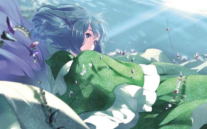 Wakasagihime (Touhou), Touhou, 1080P, Anime