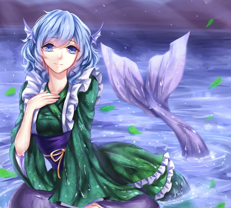 Wakasagihime (Touhou), Touhou, Anime, 1080P