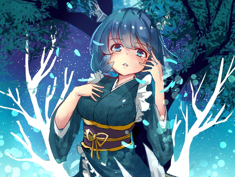 1080P, Anime, Touhou, Wakasagihime (Touhou)