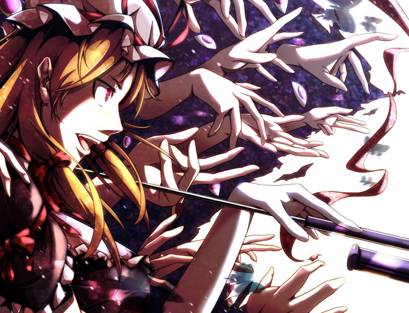 full frame, tangled, sunlight, indoors, creativity, decoration, day, hands, man made, high angle view, Yakumo Yukari, close-up, abundance, paper, anime girls
