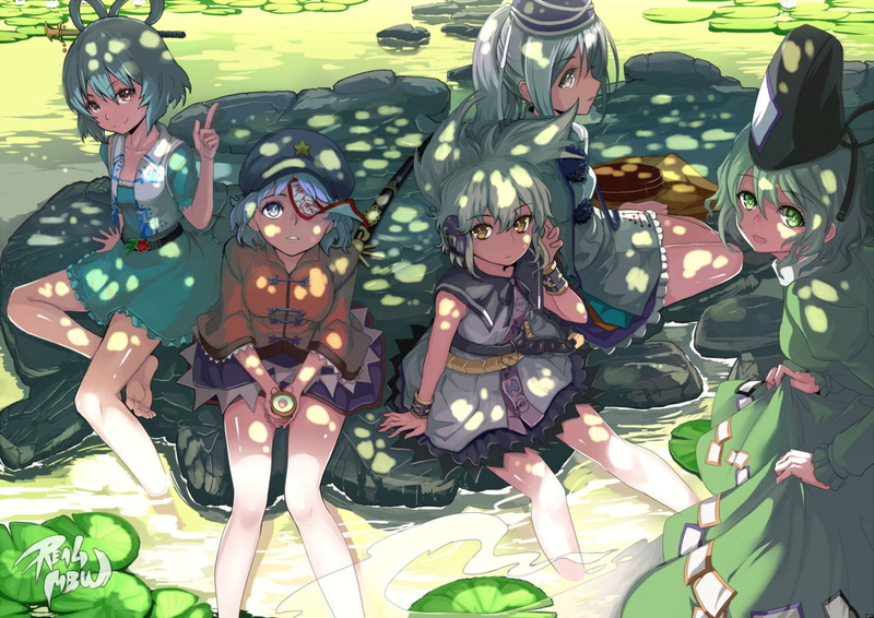 soga, touhou, futo, miko, hat, miyako, 720P, tojiko, kaku, realmbw, mononobe, water, seiga, yoshika, toyosatomimi