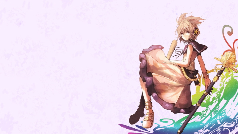 touhou, magryo763, hair, miko, photoshop, headphones, 1080P, short, toyosatomimi, blonde