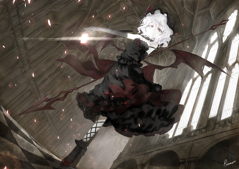 Remilia Scarlet, built structure, real people, reflection, nature, day, Touhou, flowering plant, creativity, 2K, women, plant, unrecognizable person, Gothic