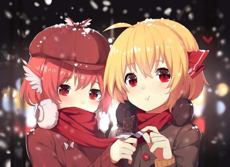 Touhou, Rumia (Touhou), Yuri, Anime, 1080P, Mystia Lorelei