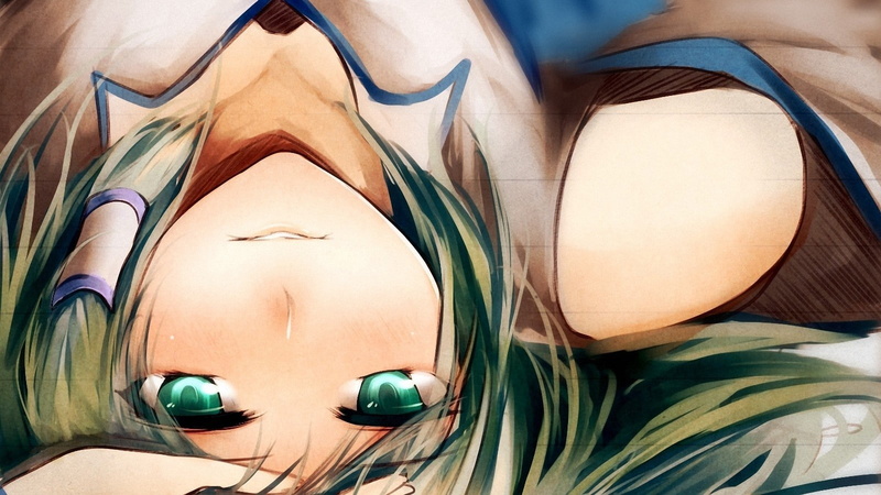 Touhou, anime girls, 720P, anime, Kochiya Sanae