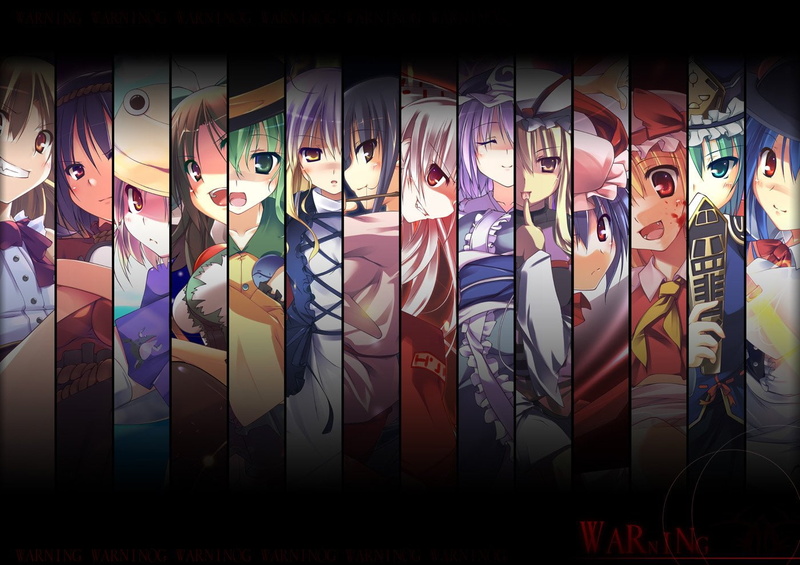 Touhou, Patchouli Knowledge, Anime, Shikieiki Yamaxanadu, Fujiwara no Mokou, Remilia Scarlet, Suwako Moriya, Suika Ibuki, Koishi Komeiji, Tenshi Hinanawi