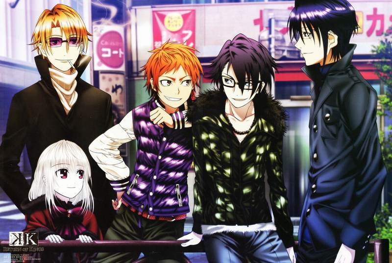 Anna Kushina, Saruhiko Fushimi, Misaki Yata, Reisi Munakata, Anime, K Project, 1080P, Izumo Kusanagi